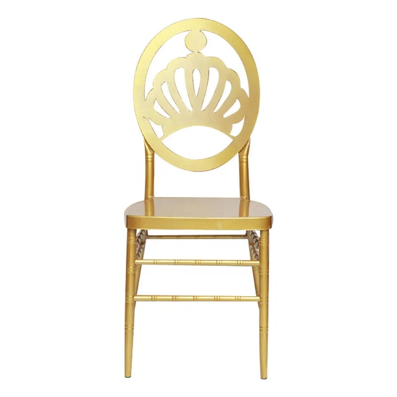 Wholesale chiavari chairs used party stackable for party Luxury metal gold banquet wedding chair party chairs wedding