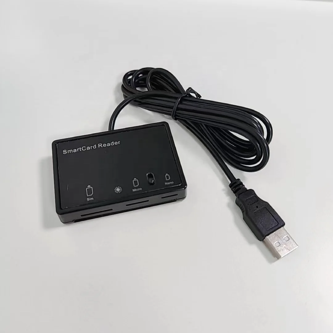 MCR3516  PC/SC CCID Smart Card Reader Support ISO7816 ID-1 SIM CARD Micro SIM Nano SIM IDENTIV SCM cloud 4 in 1