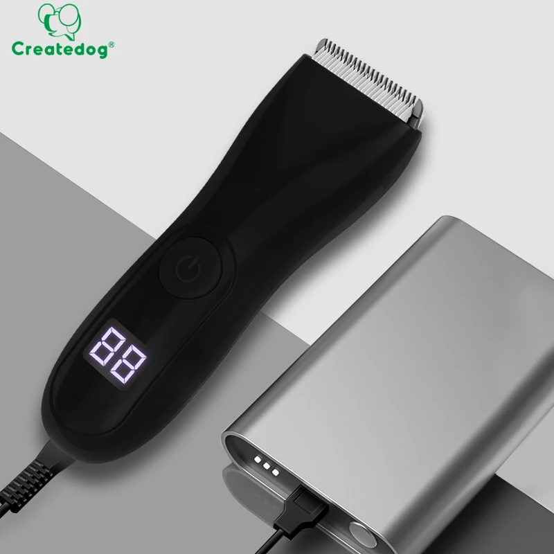 Waterproof Hair Shaver Professional pritech Hair Clippers lcd display Cordless Electric Mini Men Pubic Body Hair Trimmer