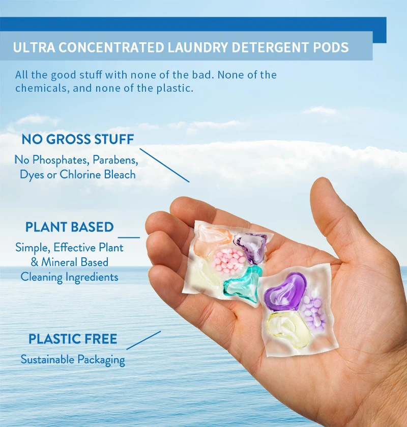 Bomei cloth washing laundry detergent pods 4 in 1 capsules liquid laundry detergent pods