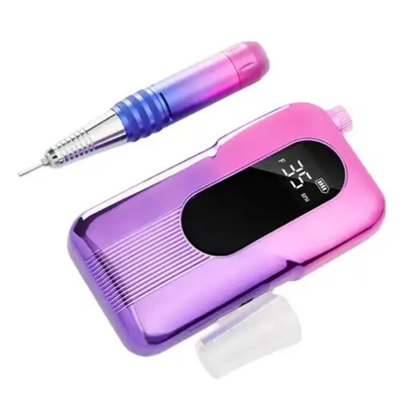 E-File Manicure Pedicure Kit 35000 RPM Rechargeable Nail Drill Machine Professional Portable Nail Drill For Acrylic Gel Nails