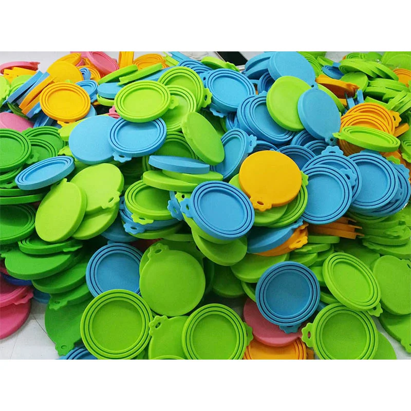 Universal Size One fit 3 Standard Size Silicone Pet Food Can Cover Can Lids Dog and Cat Food Saver Lid