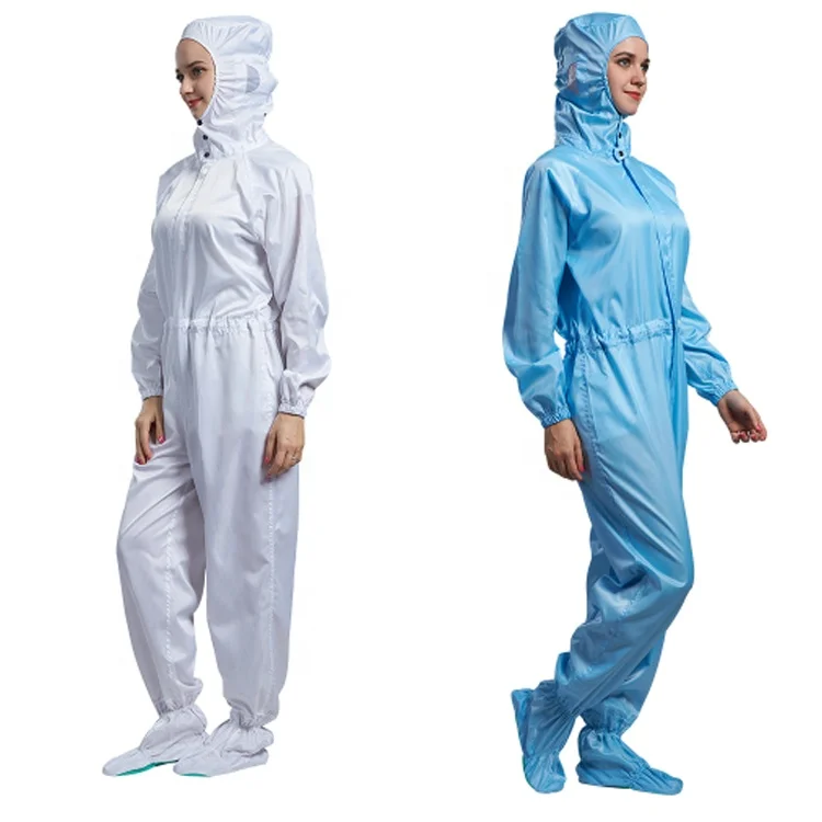 Clean room one piece jumpsuit esd anti-static coverall