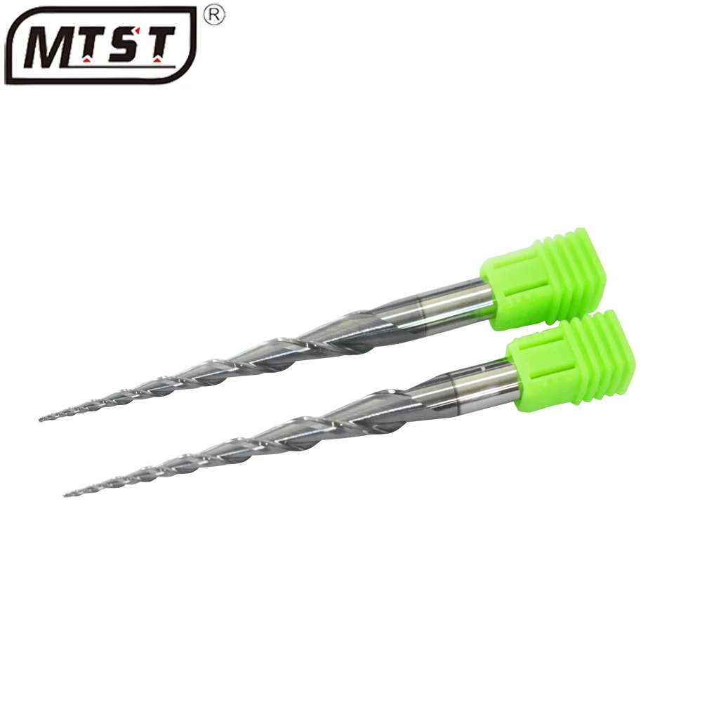 6 8mm handle black coated double edge taper ball end milling cutter woodworking board deep relief carving cutter head