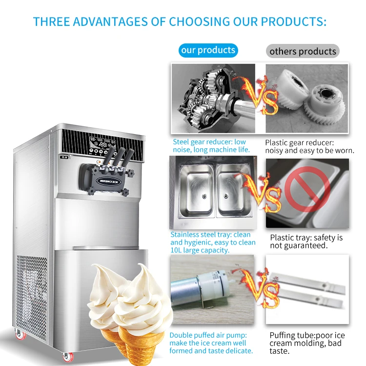 KLS-F648  Big Capacity Electric Stainless Steel With Precooling Commercial machine of ice cream Factory Price