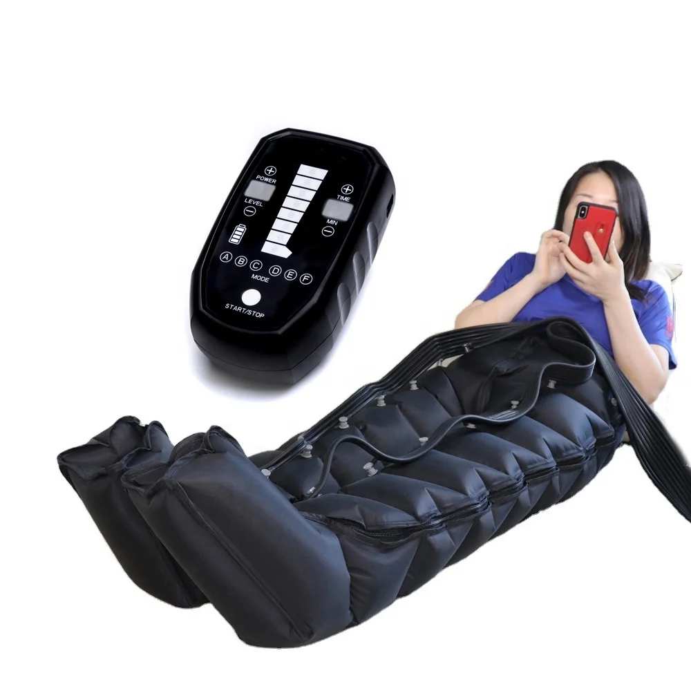 Xiamen weiyou new 8 chamber rechargeable air compression recovery boots for athletes rapid recovery