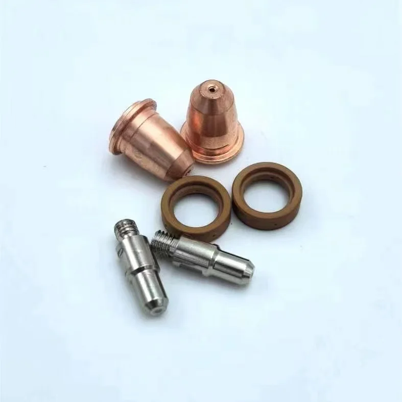 Plasma Consumables Copper Plasma Cutting Standard and Extended PR0106 Electrode Nozzle Plasma Cutting Spare Parts for S45