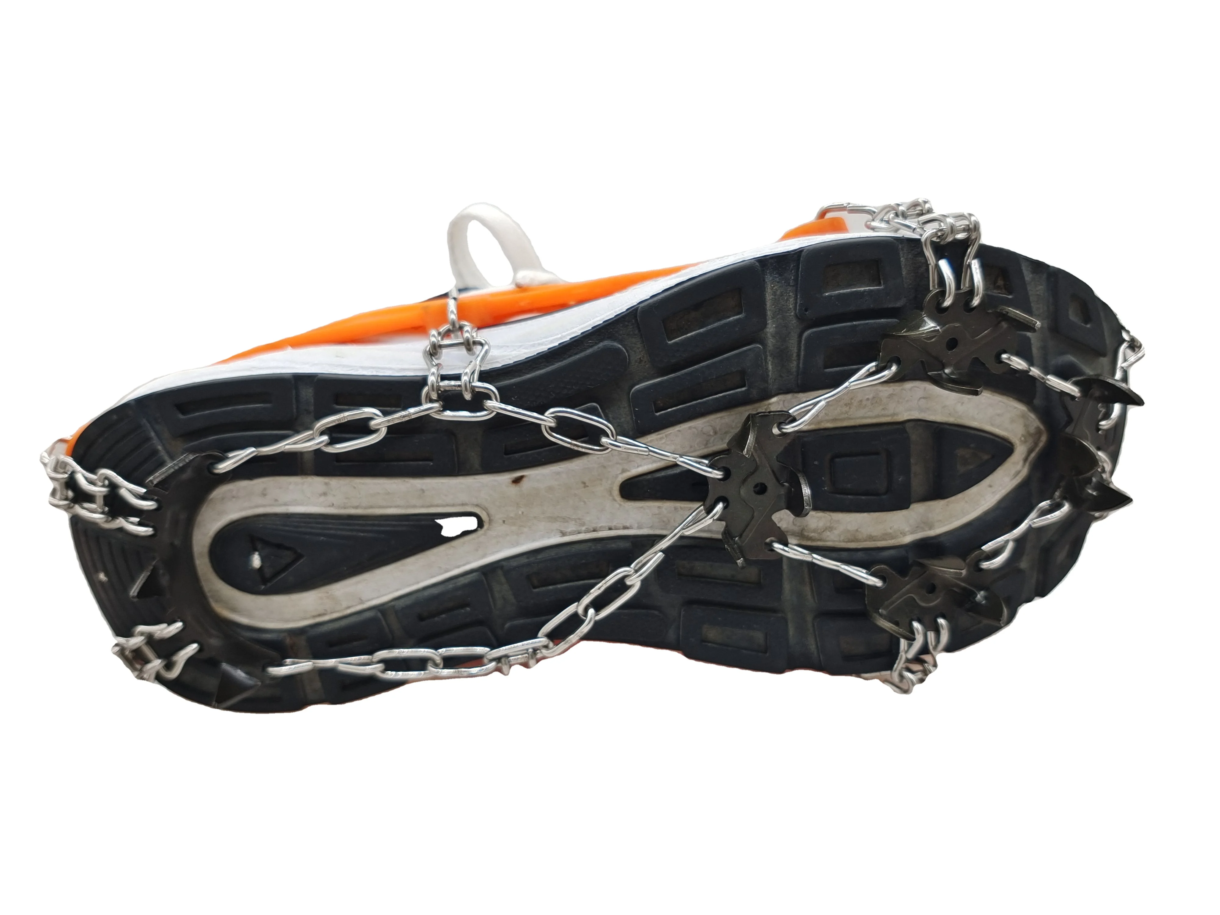 Outdoor TPE Silicone 15-tooth Anti-skid Steel Nail Crampons Anti-skid Chain 15-tooth Crampons