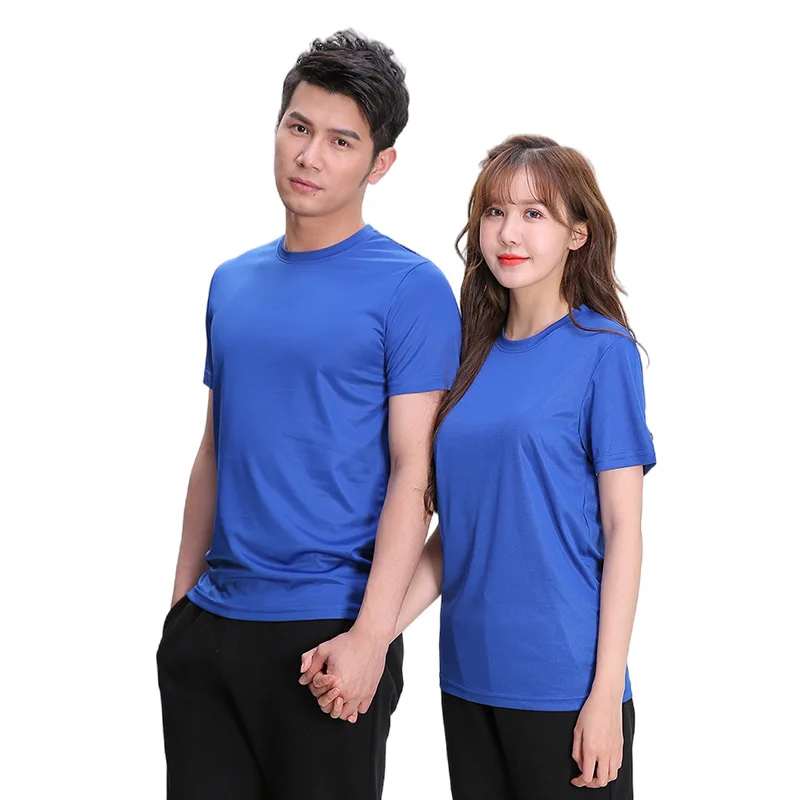 2022 New wholesale Polyester T-shirt Oem Accept Custom Logo Summer T Shirt 100% polyester custom 100% Polyester Shirts