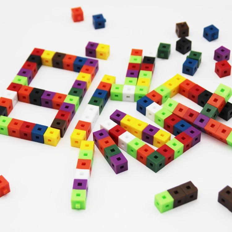 1*1*1cm Connecting Cubes Educational Materials of Kids, Interlocking Centimeter Unit Cubes for Kids Math