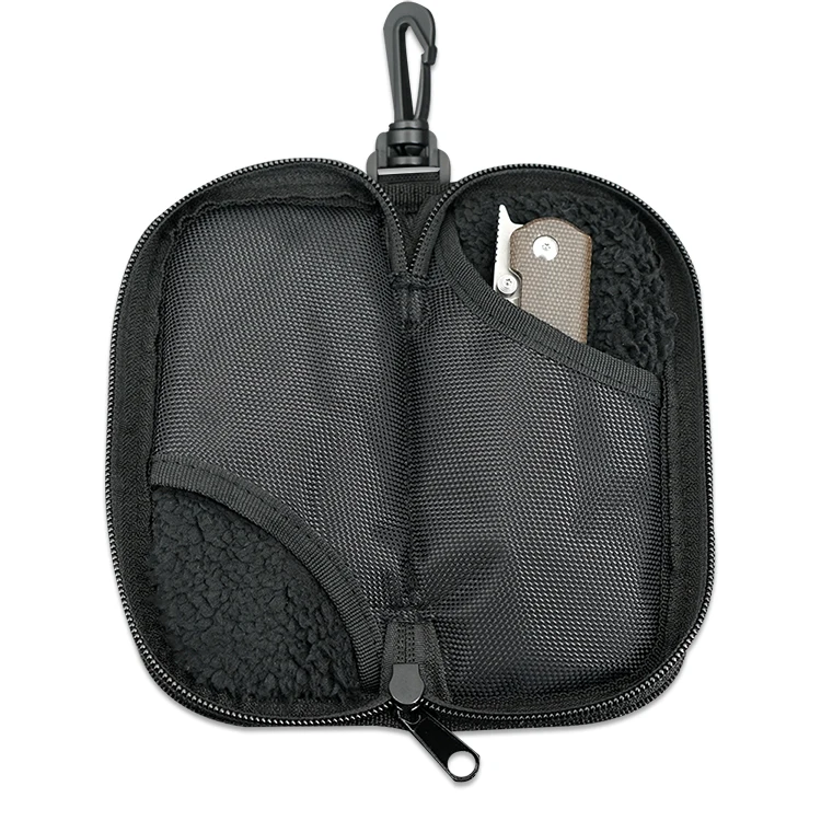 Factory Produced Custom Label Polyester Padded Knife Zipper Case