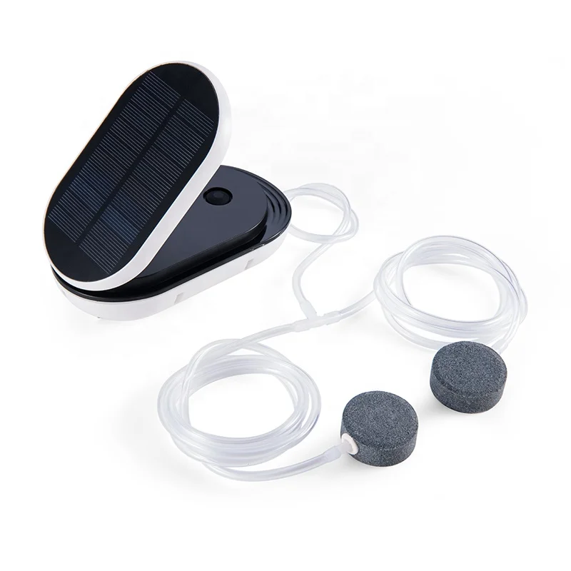 Outdoor pompe solaire solar submersible water pump Solar Oxygen Air Pump with Rechargeable battery Air Aerator Compressor Kit