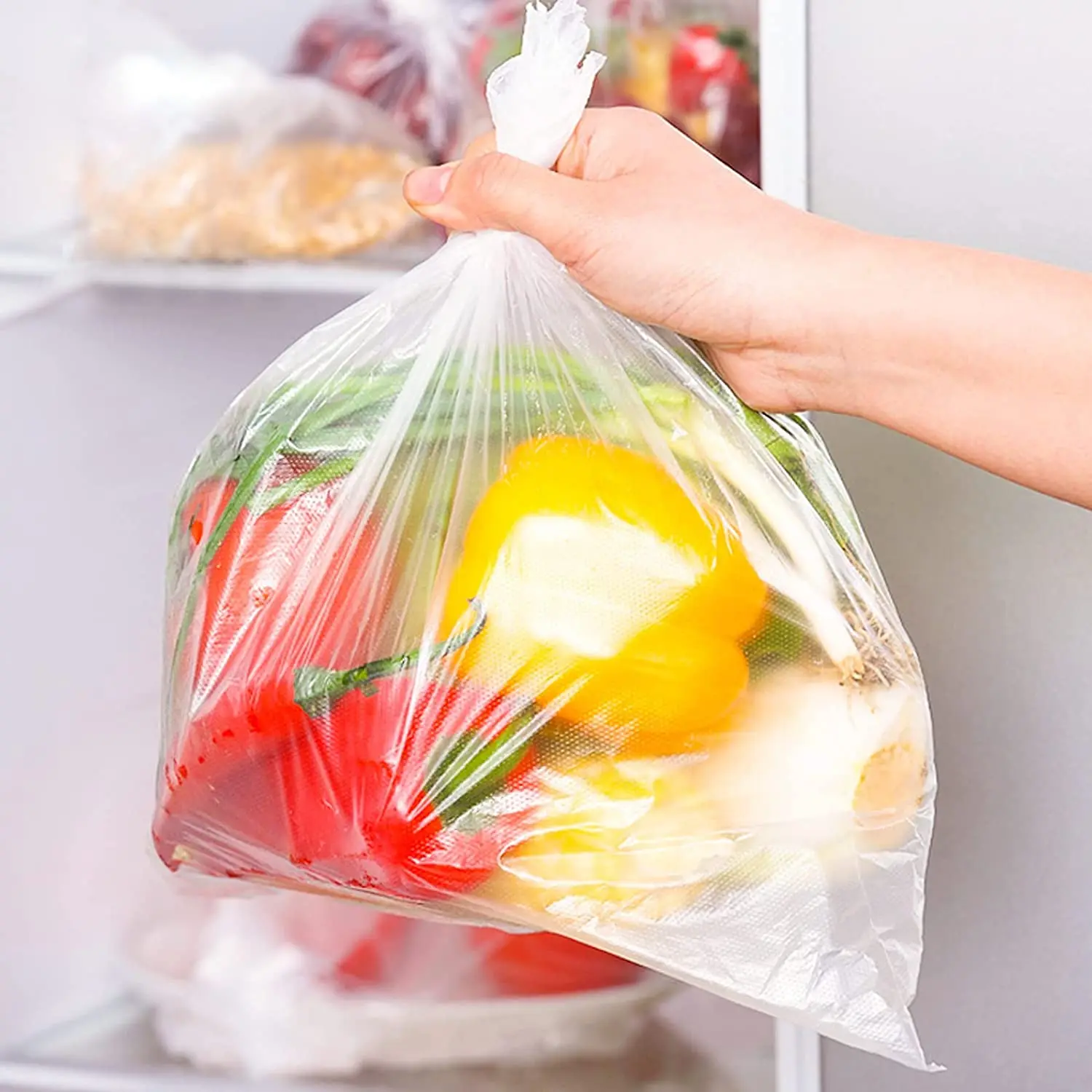 Plastic Clear Produce Bag Food Storage bags for Sandwich Food Packaging on Roll