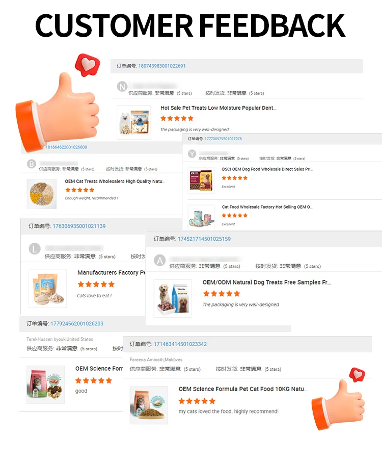 Factory Customized Pet Snacks Chicken Tuna Salmon Fresh Meat Cat Food