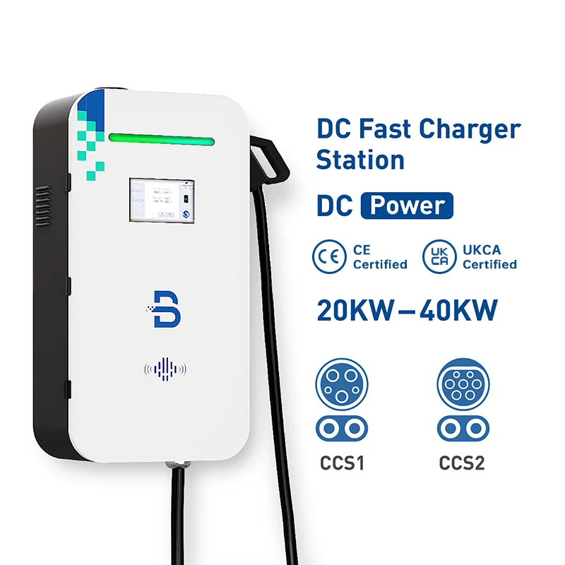 Level 3 CCS1 CCS2 DC Fast EV Wall Mounted Charger 30kw DC EV Charger DC Charger Station