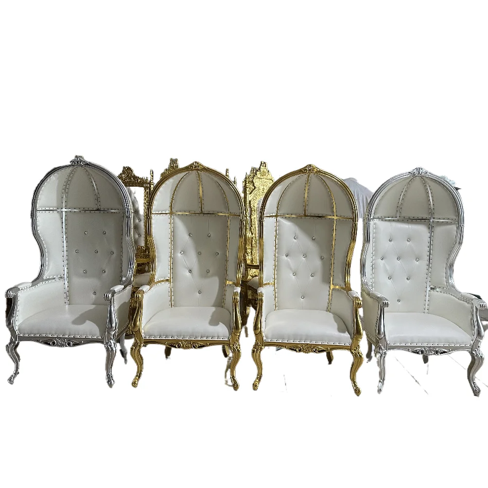 High back sofa chair Solid wood king Royal foot bath leisure area foreign wedding special recliner