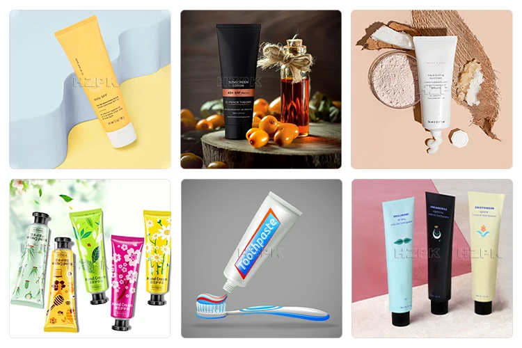 HZPK Semi-auto Ultrasonic Lotion Soft Plastic Tube Filling And Sealing Machine for plastic tube composite tube