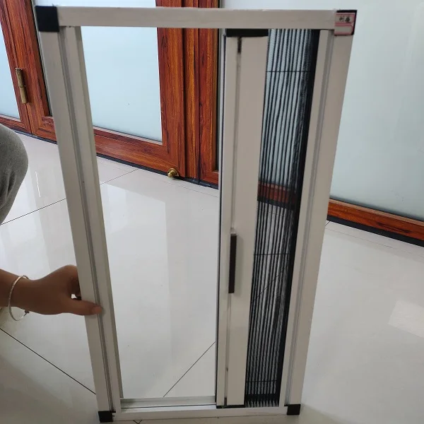 pleated folding screen door/retractable screen window