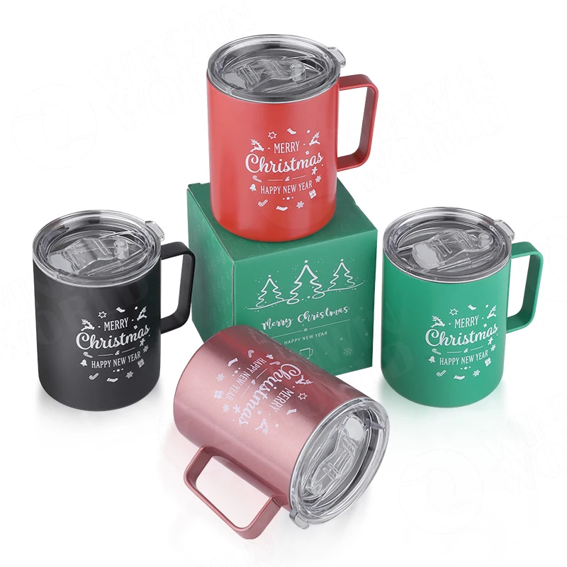 2021 merry christmas mug bulk double wall coffee cup mug christmas gift