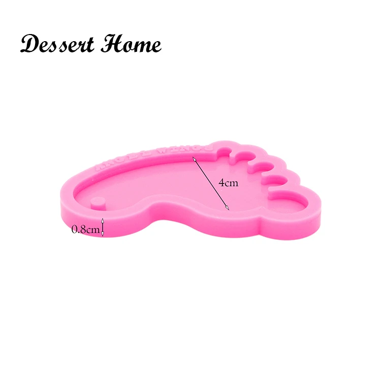 DY0150 Shiny High Heels/Boots/Skating/Skates Slippers Keychain Mold DIY Shoes Epoxy Resin Silicone Crafting for Jewelry Charms