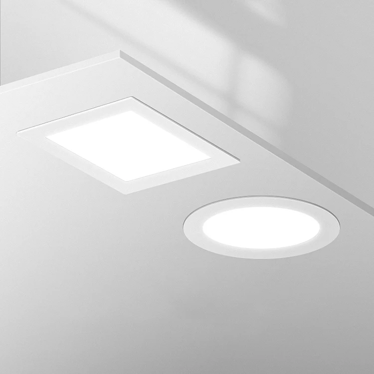 Recessed Round Led Manufactures 3w 6w 9w 12w 15w 18w 24w Luminous White Acrylic Body Lamp Warm Office Led Panel Light