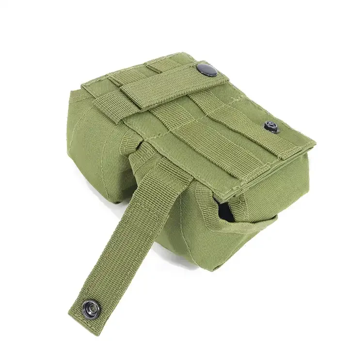 Nylon Smoke Dummy MOLLE Bag Magazine Tool Holder Tactical Double Frag Grenade Pouch