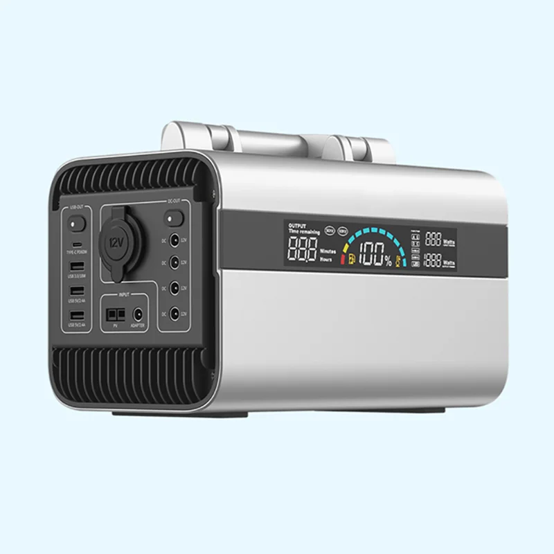 Factory Price High Quality 600w 110v 220v 240v Backup Power Station Energy Storage Lithium Ion Battery Portable Power Supply