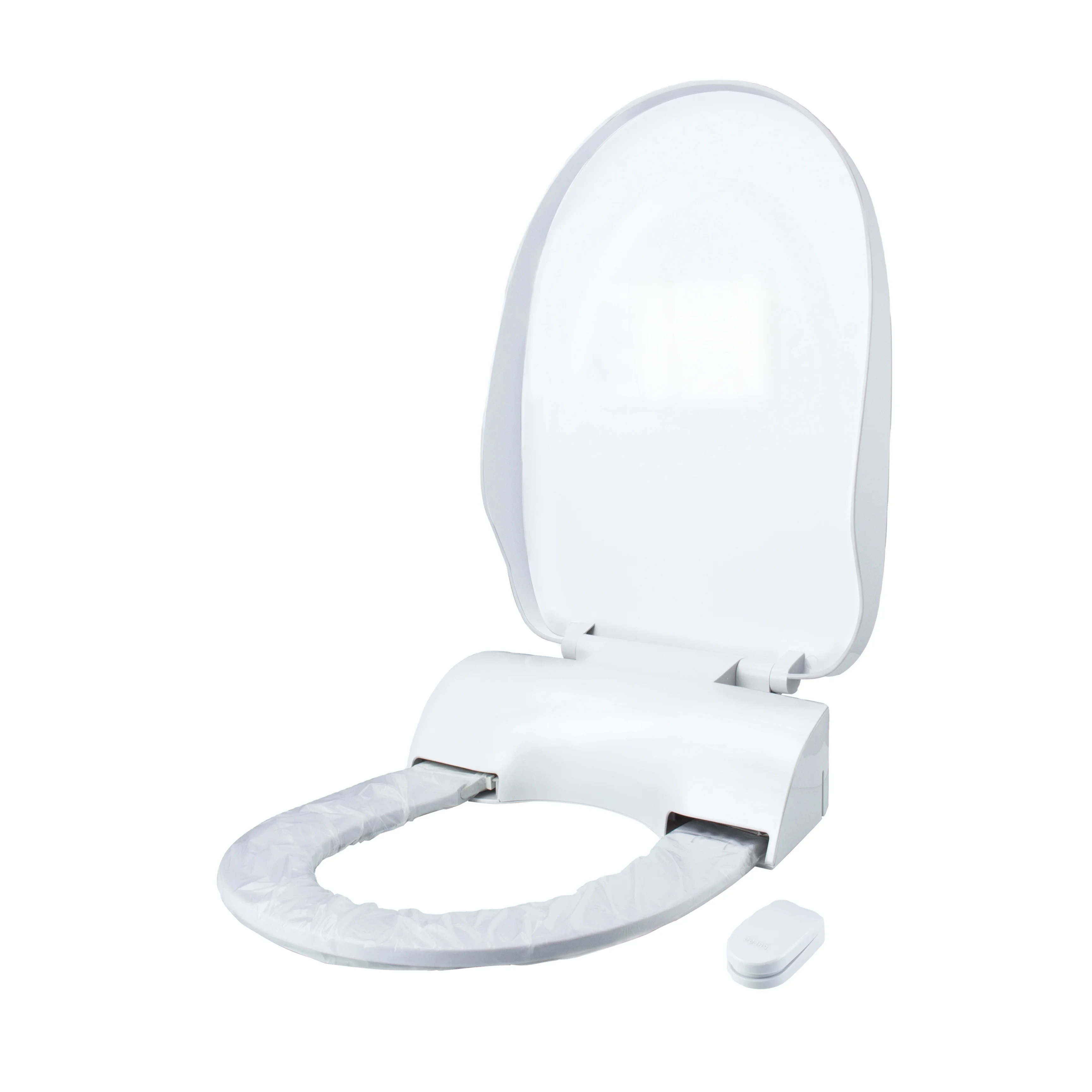 Modern Wireless Sensor Activated Automatic Toilet Seat Cover for Elongated D-Shaped Toilets