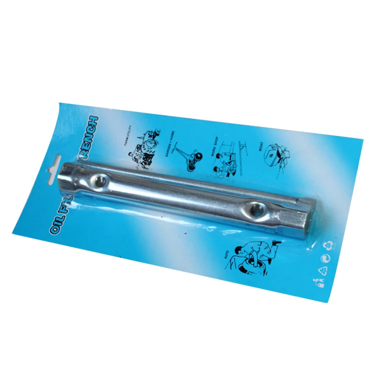 Adjustable Carbon Steel Spanner Set Chrome Ratchet Wrench Cross-Bladed Head Galvanized Metal Tubular Spark Plug Adjustable