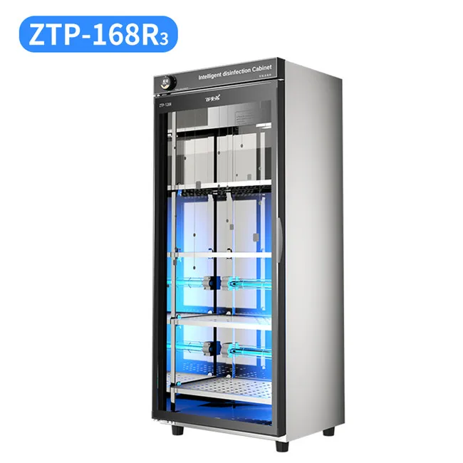 Office 168L Vertical Warm Towel Sanitation Cabinet Book Document Banknote Dental Tools UV Ray Ozone Disinfecting Cabinets
