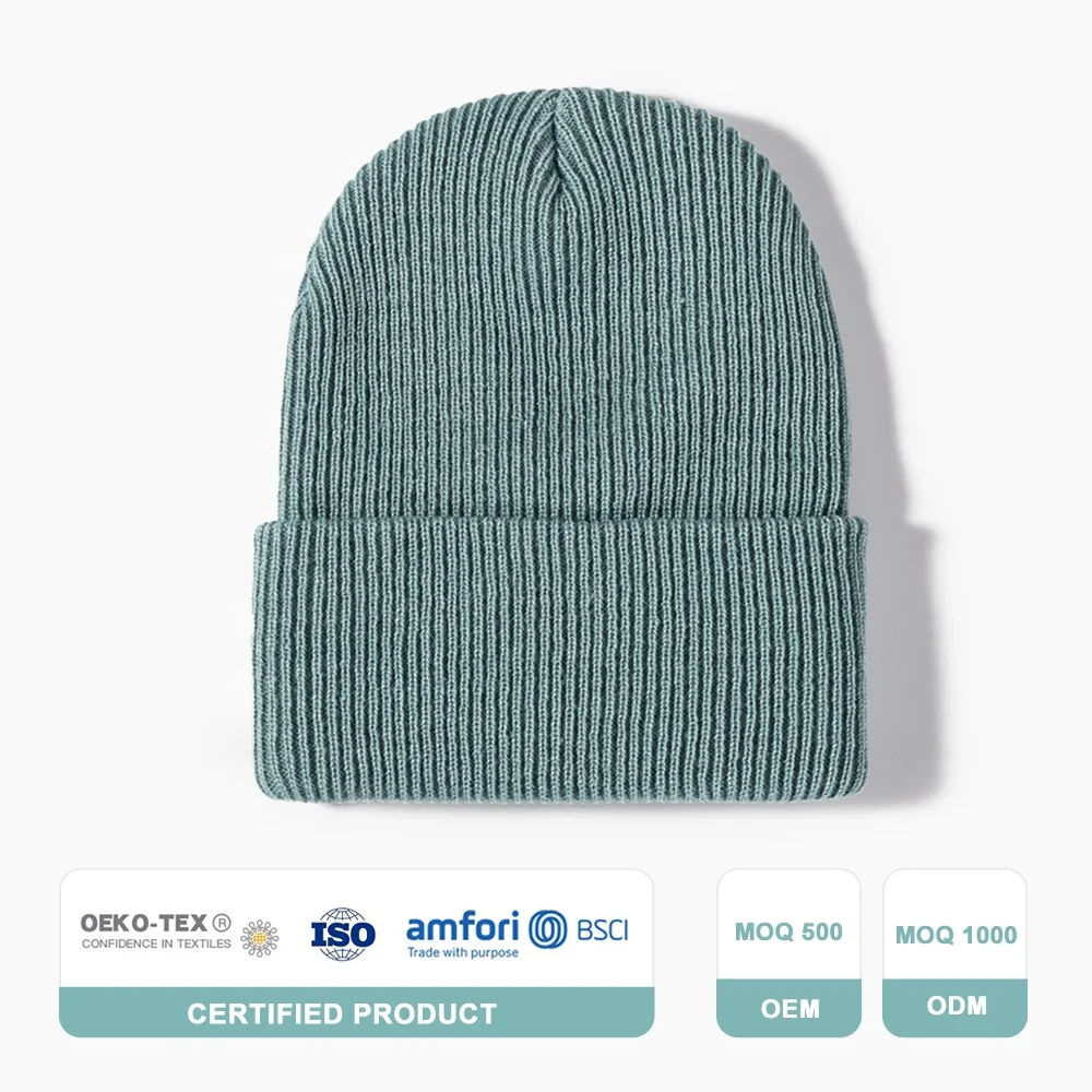 Пользовательский вышитый логотип 100% акриловый хлопок оптовая продажа зимние вязаные шапочки шапка унисекс взрослая вязаная шапка для женщин и мужчин