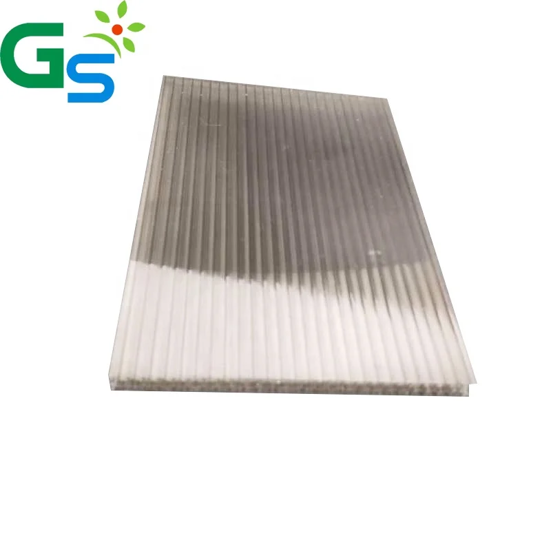 Low Cost 10Mm Clear Roofing Panel Multilayer Plastic Hollow Sheet Polycarbonate Sheet