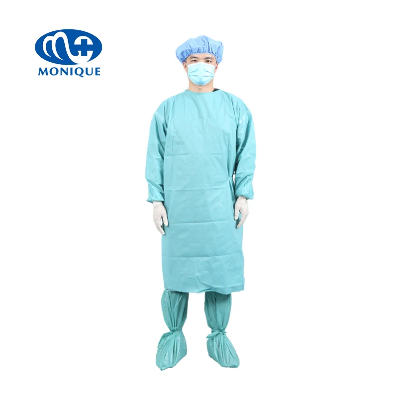 Medical Disposable medical  45g 50g SMS SMMS   Non-woven Surgical Gown with  ethylene oxide sterilization
