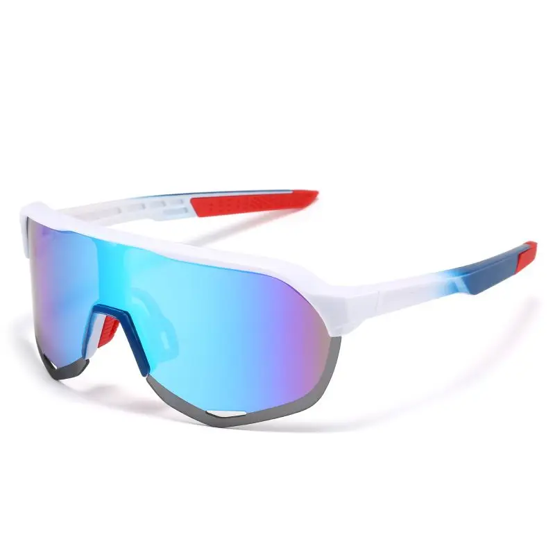 LBAshades  6604  Outdoor sport sunglasses cycling sunglasses  one piece Mirror lens glasses shades men