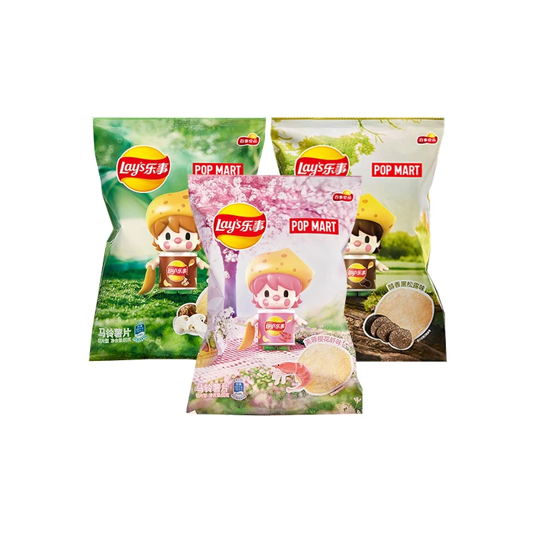 Lays Limited edition POP MART branded potato chips
