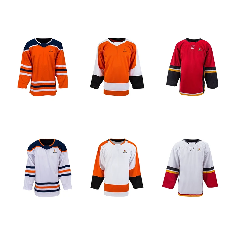 High Quality Breathable Custom Fashion Sublimated Ice Hockey Team Jerseys Goalie