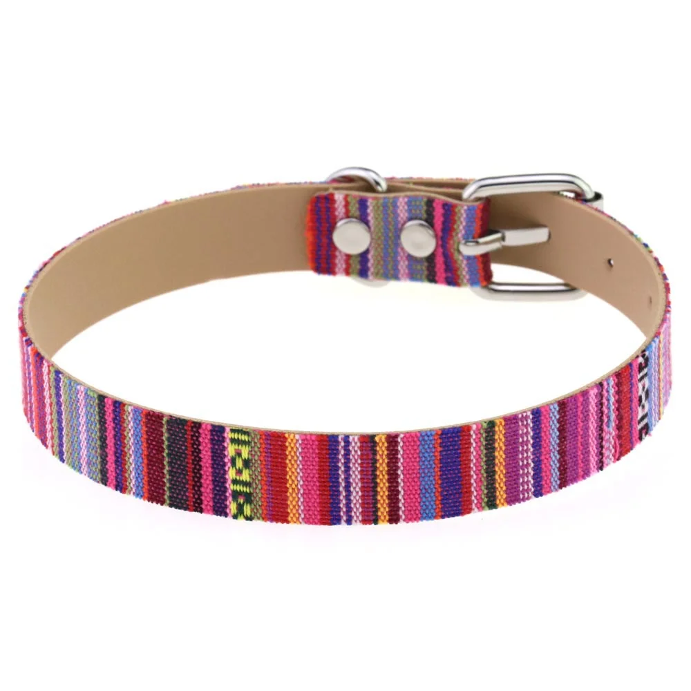 Punk retro Bohemian ethnic style neck necklace PU belt buckle collar necklace