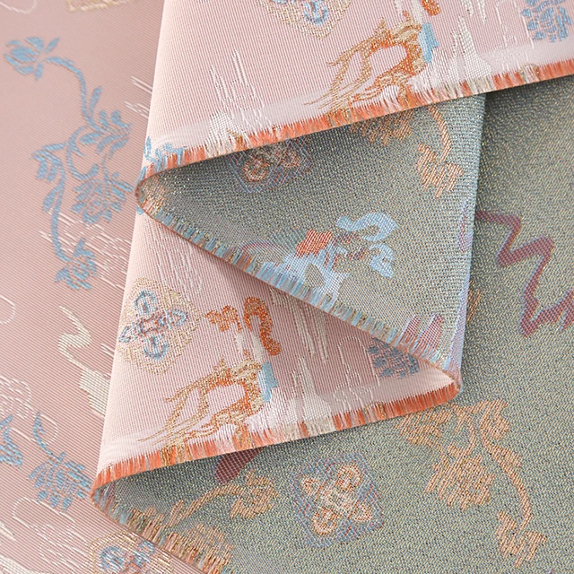 Song brocade Qipao fabricChinese jacquard retro vest fabric cheongsam horse skirt ancient fashion fabric