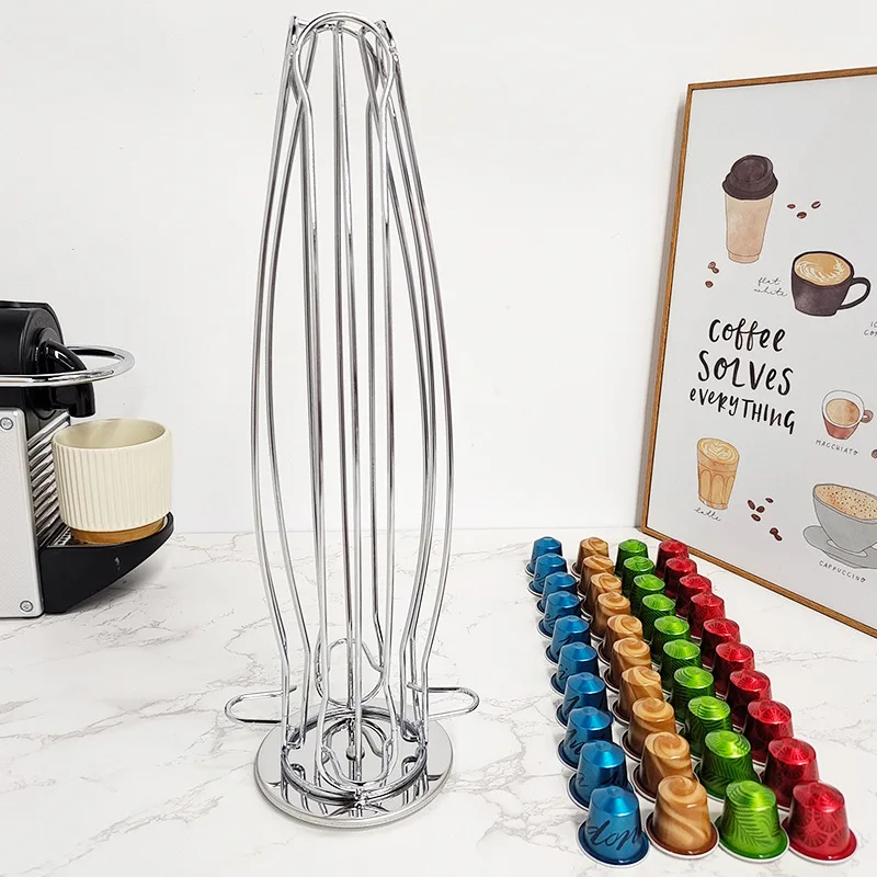 Hot Selling Coffee Capsule Storage Rack Display Rack 40 Nespresso Rotatable Capsule Rack