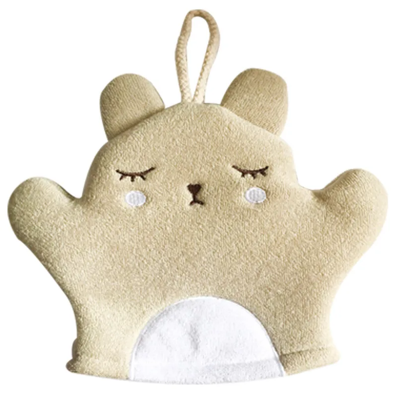 Cute Cartoon Animal Bathing Gloves Double-sided Towel Household Rubbing Plaster Bath Gloves Exfoliating Baby Bath Sponge