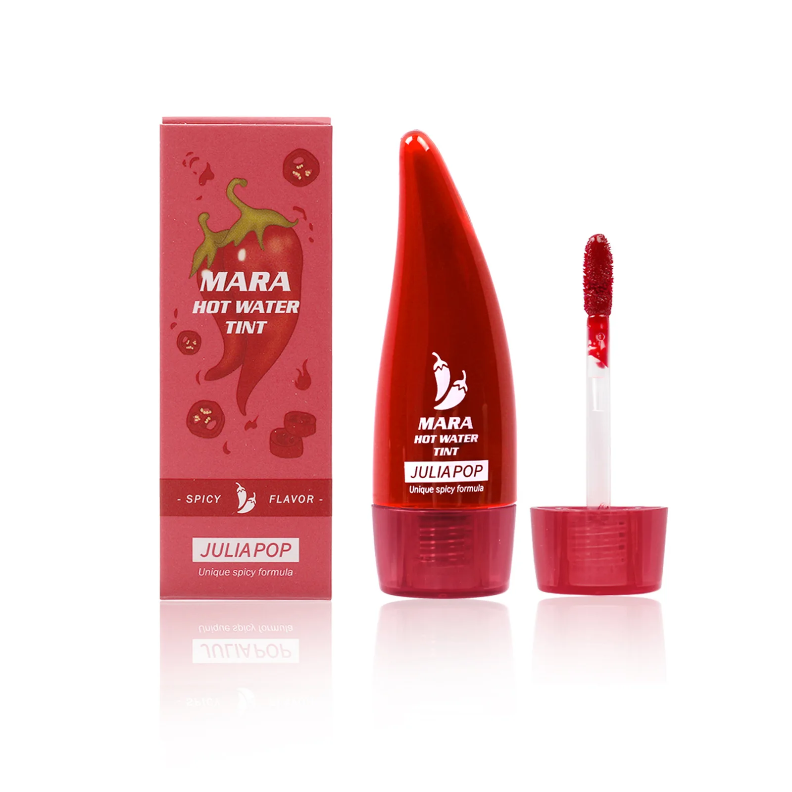 The Latest Small Pepper Dye Lip Liquid Non-Marking Lip Plumping Liquid Spicy Lip Glaze Easy To Color Durable Waterproof Lipstick