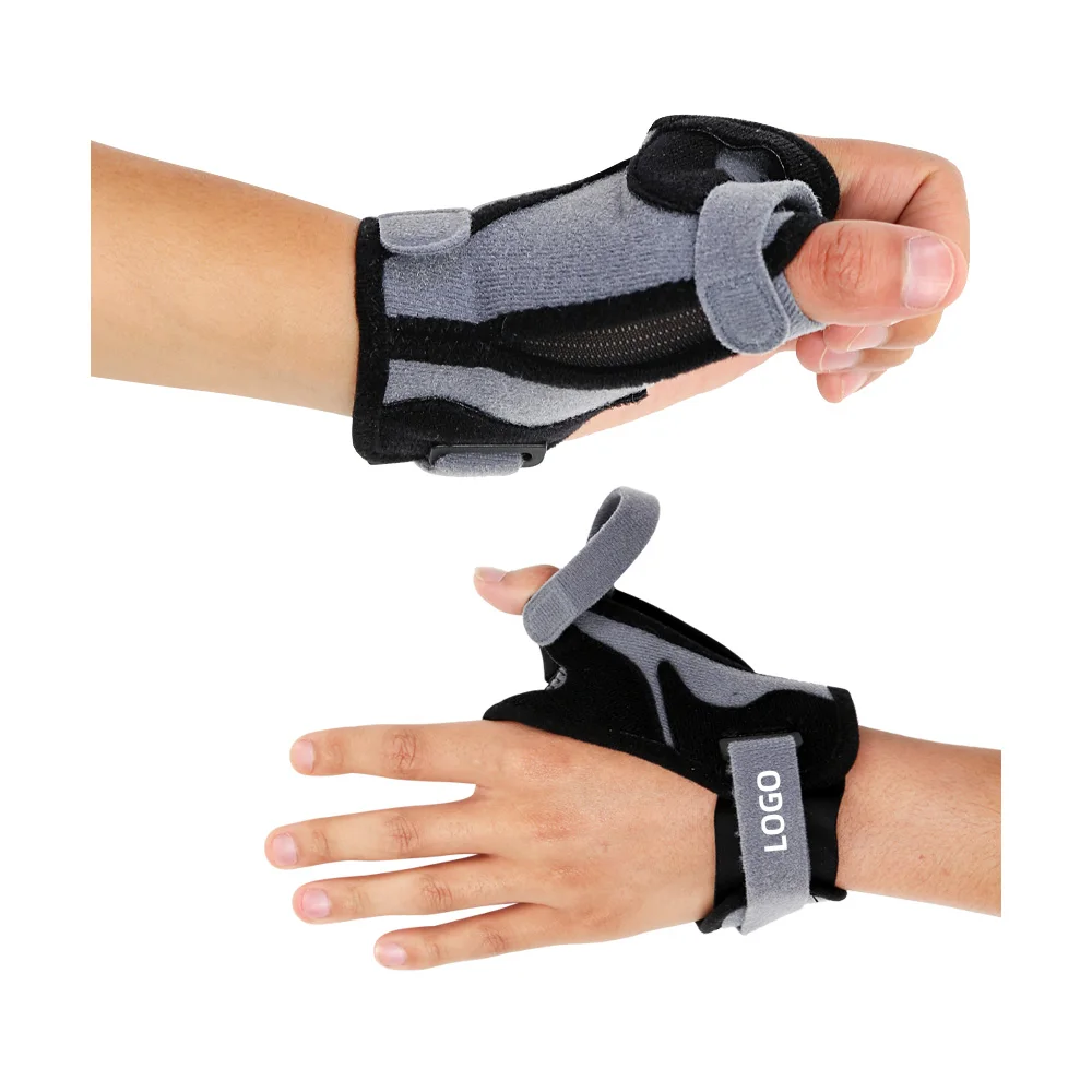 Hot Sale Stainless Steel Ring Support Thumb Gloves Thumb Stabilizer Stabilizing Thumb Brace Adjustable Pressure Fixed Straps