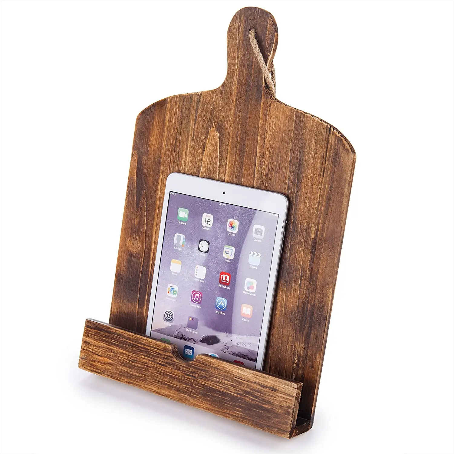 Cutting Board Style Wood Recipe Cookbook Holder Cook Book Stand kitchen wooden cookbook stand