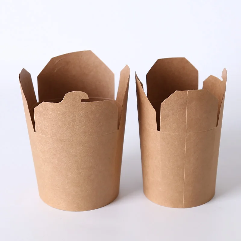 Food Grade Disposable Hot Cheap Paper Box Instant Noodle Package Bowl Cup For Take Away