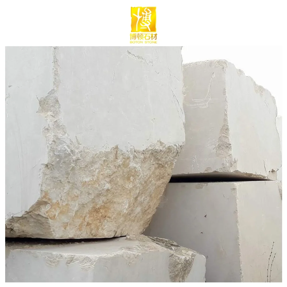 BOTON STONE Manufacturer Price Natural Stone Slabs Floor Tiles Wall White Marble Blocks for Sale