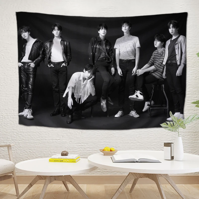 Корейский красивый гобелен для спальни корейские звезды хиппи BTS гобелены настенные