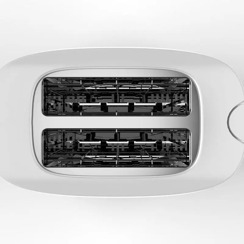 Low Price Hot Selling Electric Household Kitchen Bread Toaster Removable Crumb Tray Cool Touch Plastic Pop Up 2 slice Toaster