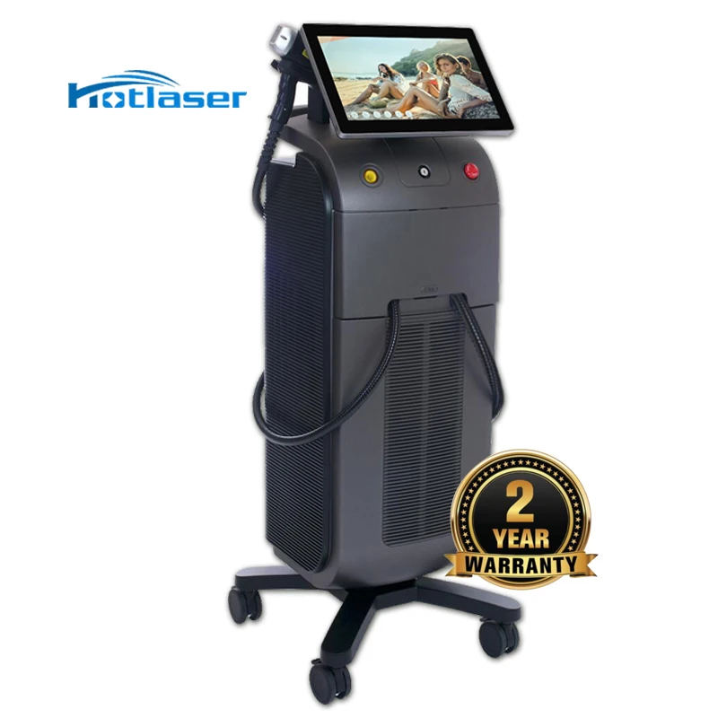 2023 Factory Price Laser Titanium 1200 1600W 3 Waves 755 808 1064 Diode Laser Hair Removal Ice Platinum