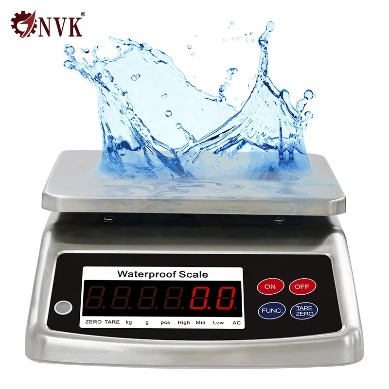 6/15/30kg Waterproof Food Scale Electronic Waterproof Scales IP68 Waterproof Digital Weighing Scale