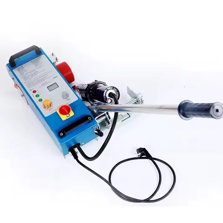 3400W Welding Confidential Film Or Aluminum Foil Uniformly Coated Polyethylene Covered Belt Lap Welding PVC Liner Automatic